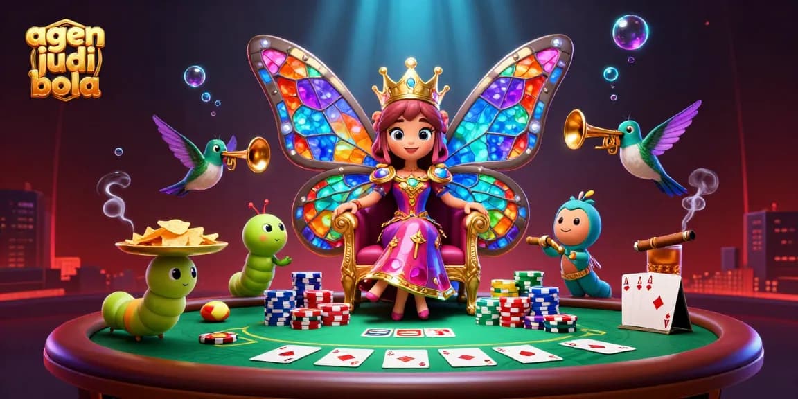 Experience thrilling wagers with agen judi bola in this dynamic 3D casino scene.