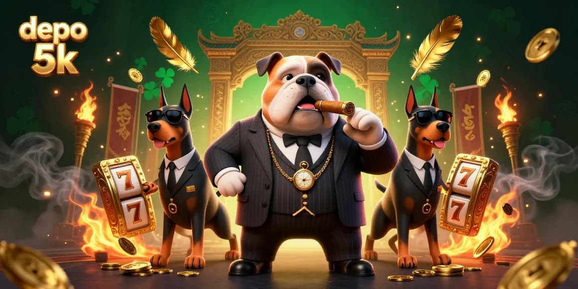 Experience the excitement of depo 5k with vibrant 3D casino characters and dynamic gaming elements.