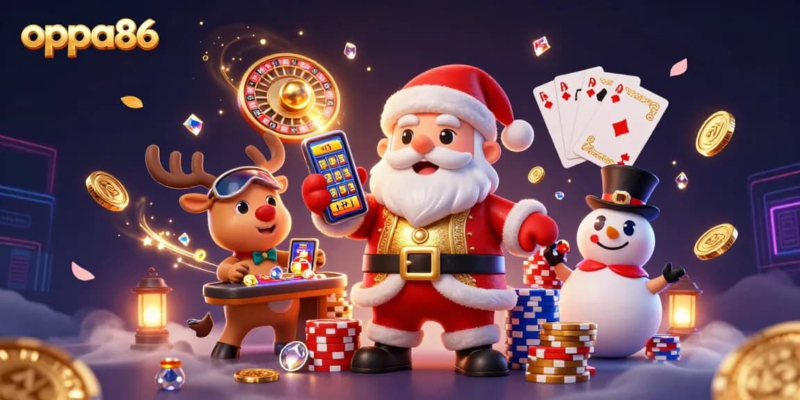 Experience exhilarating wins with oppa86 in a vibrant casino scene filled with jackpots and festive fun.