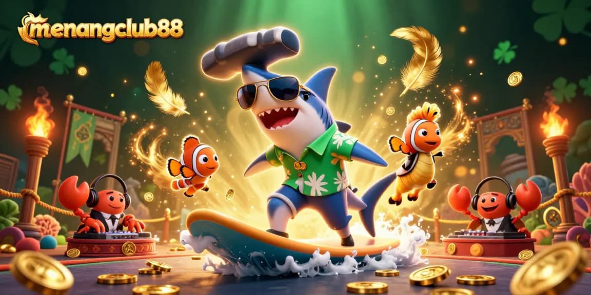 Winning strategies at menangclub88 featuring unique 3D characters in a vibrant casino scene