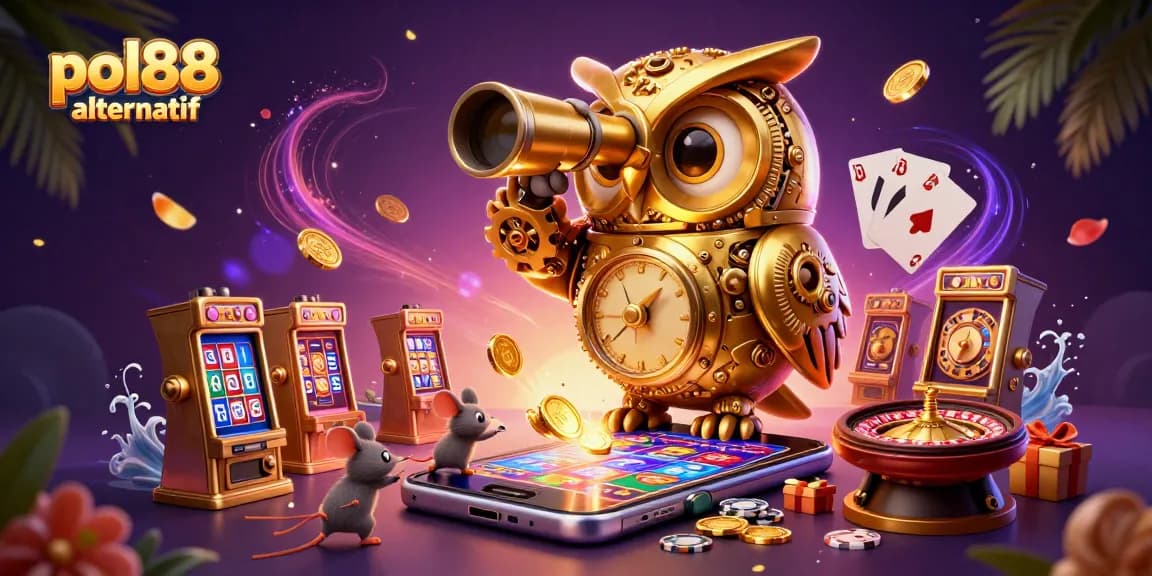 Gambarlah pengalaman seru pol88 alternatif dengan permainan slot yang memukau dan karakter kasino yang menghibur.