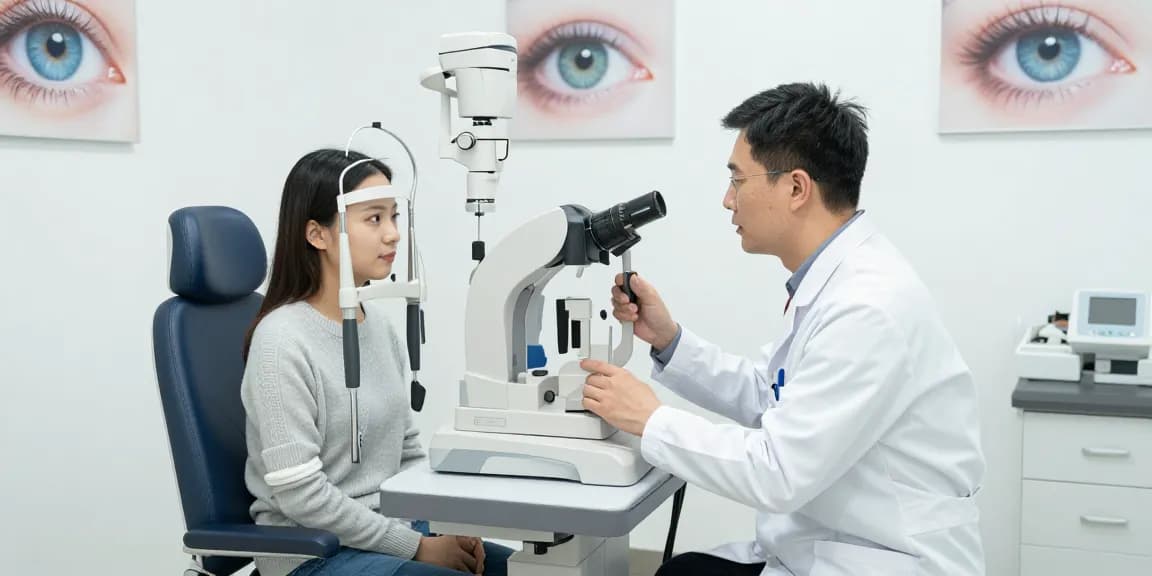 SNU Eye Clinic's advanced eye examination highlighting personalized care and expertise.