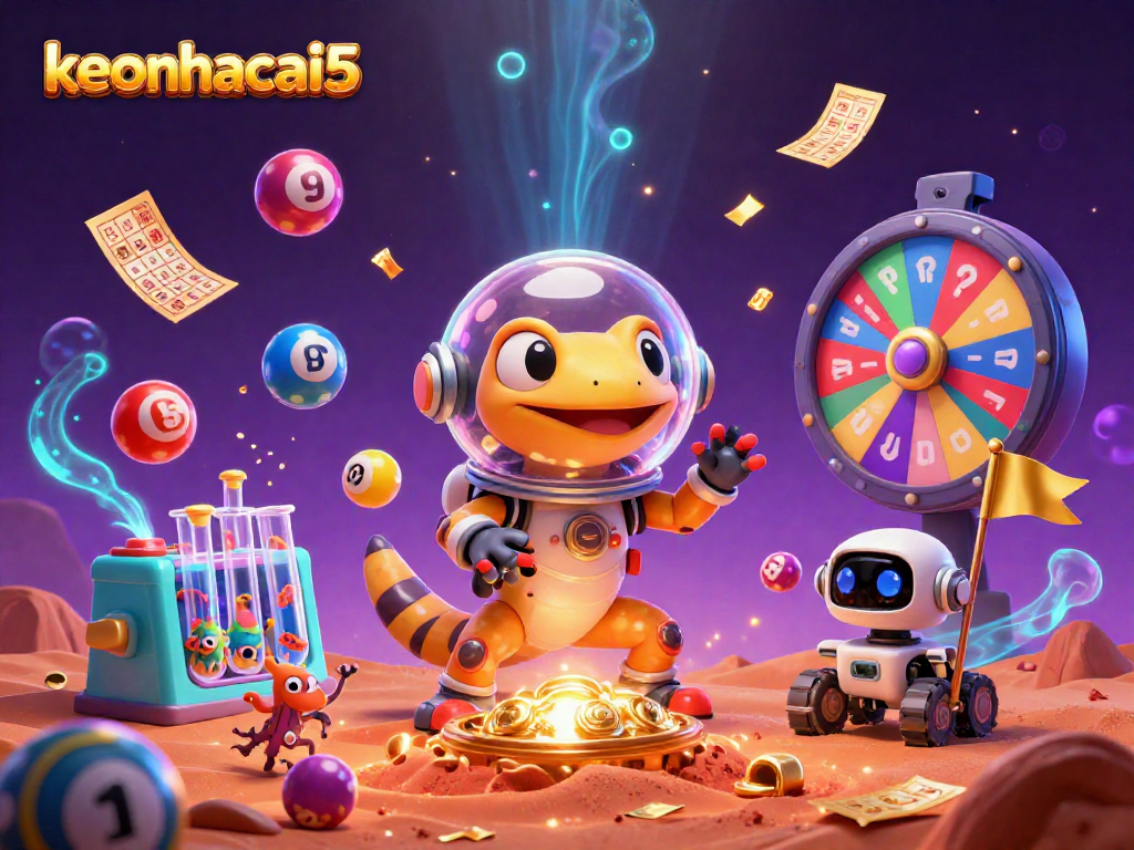 Engage with the exciting world of keonhacai5 as a Martian gecko discovers a buried golden casino.