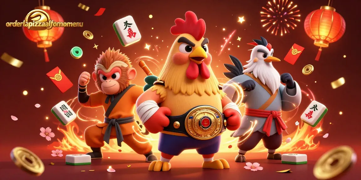 Permainan menarik di orderlapiazzaalfornomenu dengan ayam Muay Thai yang kuat, monyet seni bela diri, dan bangau bijak.