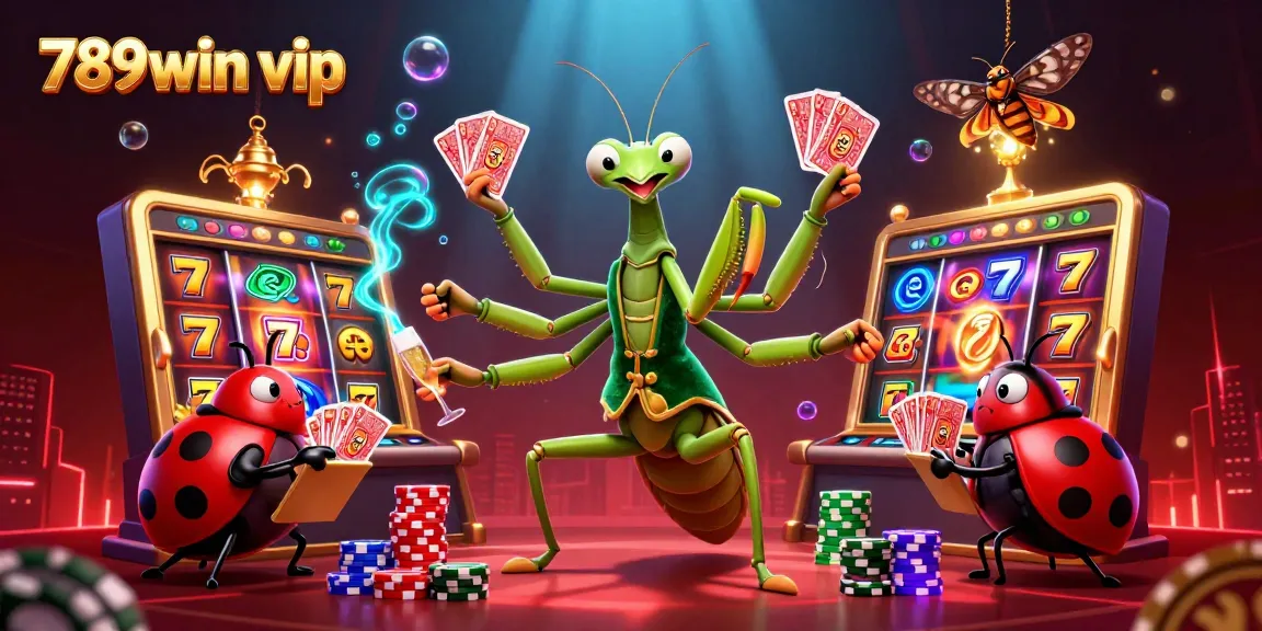 Experience the excitement of 789win vip with a dynamic casino-themed 3D illustration showcasing vibrant slot reels.