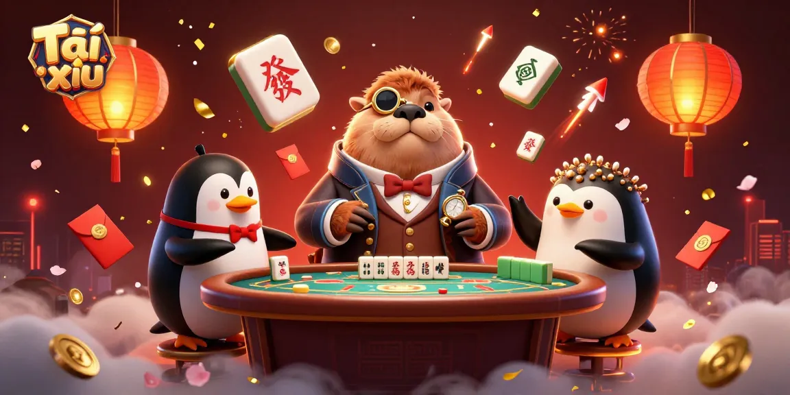 Engage in Tài xỉu with a jolly walrus and friends at an underwater gambling table.