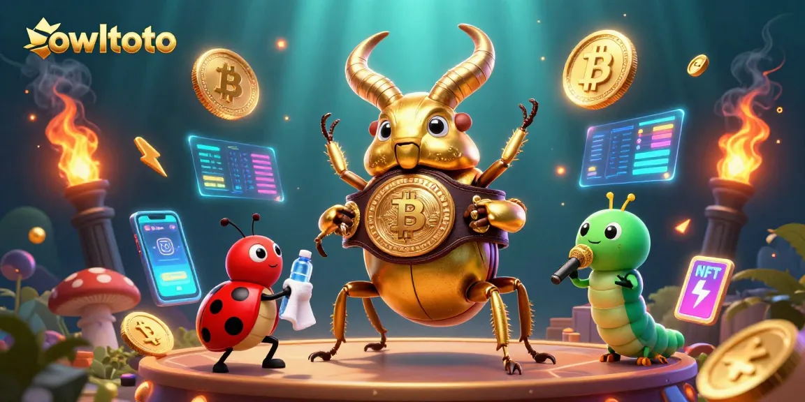 Engage with owltoto's vibrant casino world through a stunning 3D illustration showcasing dynamic characters.