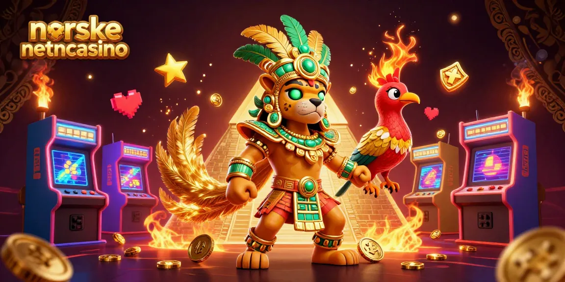 Oppdag de beste norske nettcasino med spennende spilleautomater i denne fargerike 3D-illustrasjonen.