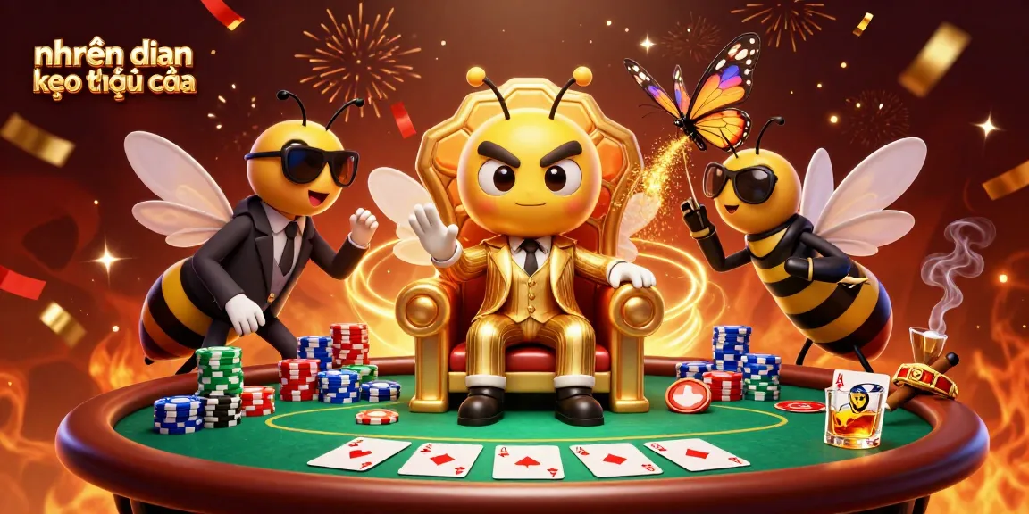 Engage in nhận định kèo nhà cái with this vibrant 3D illustration depicting casino excitement and strategy.