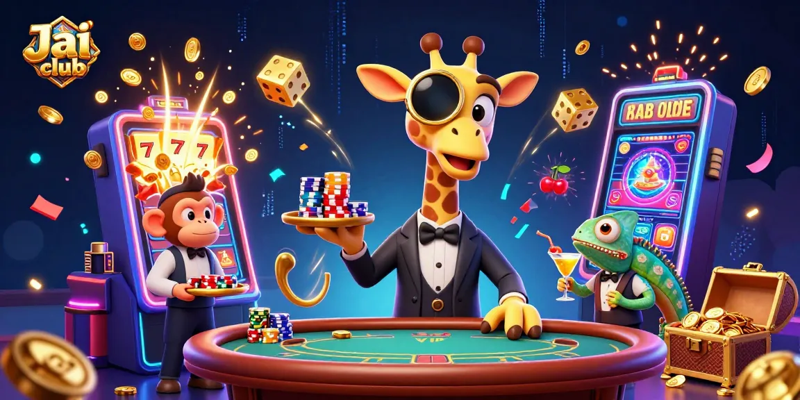 Experience the thrill of Jai club with dynamic characters and vibrant casino elements.