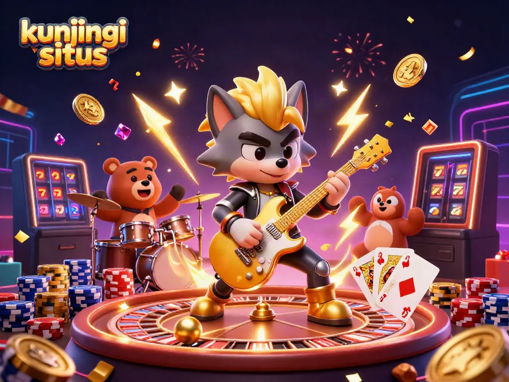 Gambarkan suasana kasino saat pemain mengunjungi situs dengan slot dan permainan berkualitas tinggi.