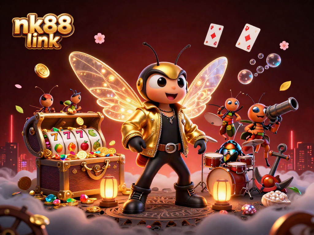 Experience the thrill of the nk88 link with vibrant casino-themed characters and dynamic gaming elements.