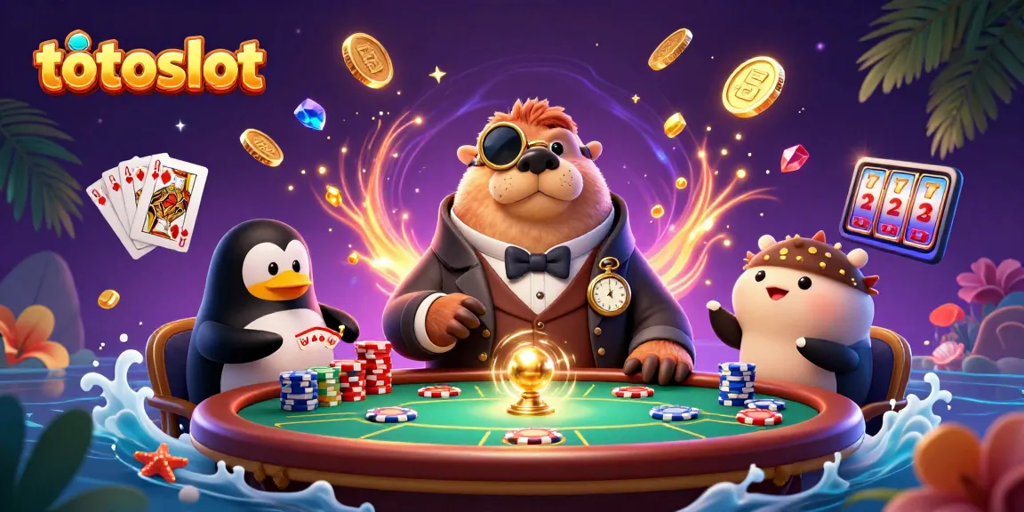 Play exciting games at toslots with a jolly walrus, a penguin dealer, and a bluffing pufferfish.