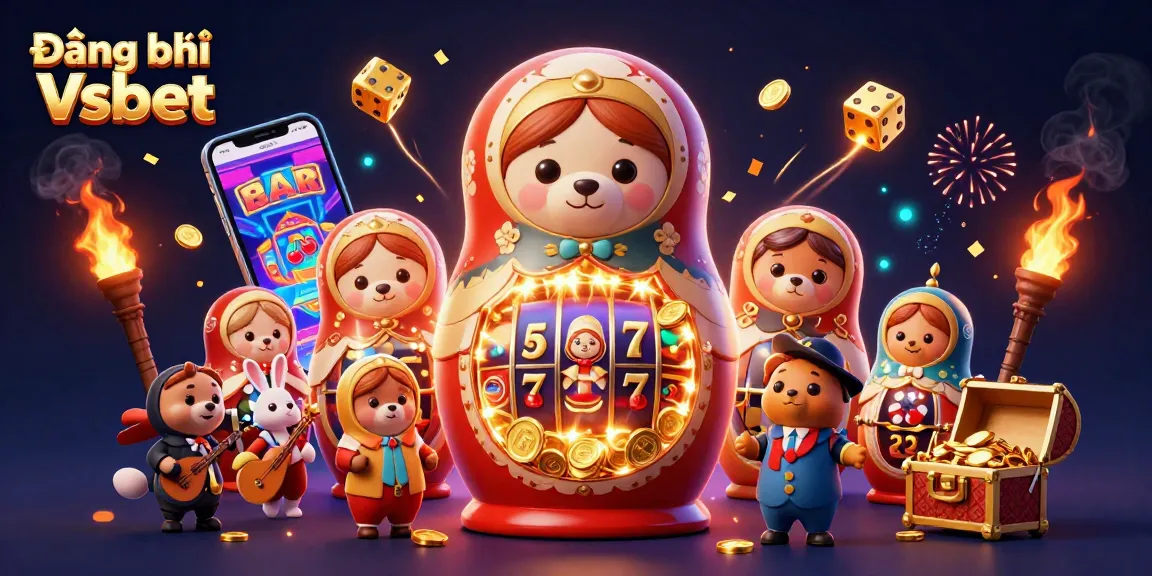 Engage in thrilling games with Đăng ký Vsbet, featuring rich casino elements and lively characters.