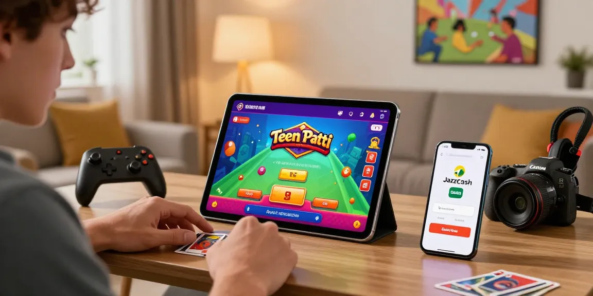 Engaged player enjoying Teen Patti on https://cardrummyapp.com.pk/ showcasing vibrant gaming interface and smooth interactions.