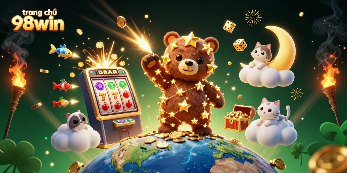 Experience thrilling jackpots with vibrant slots and golden treasures at trang chủ 98win online casino