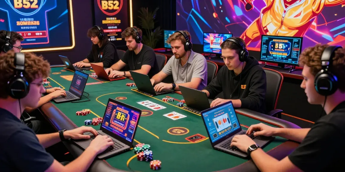 Exciting B52 online gaming session with diverse players engaged in live casino games.