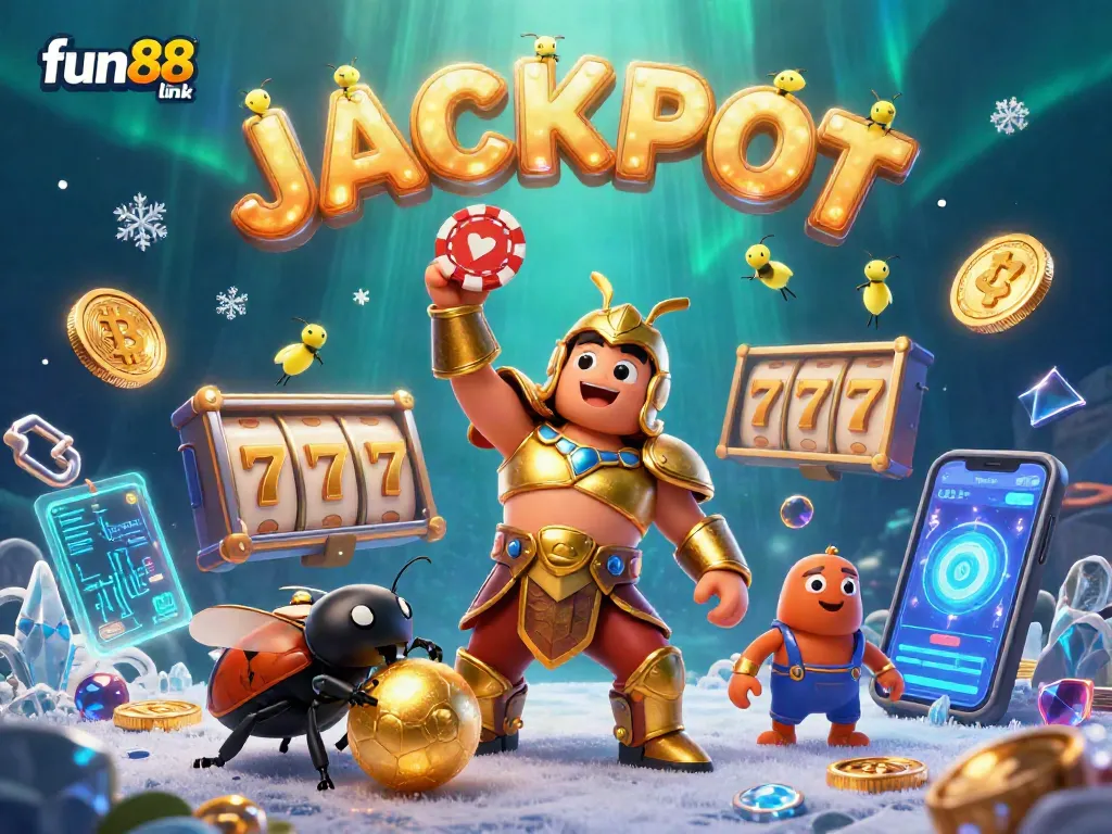 Engage with fun88 link and win by spinning reels, jackpots, and poker chips in an exciting casino atmosphere.