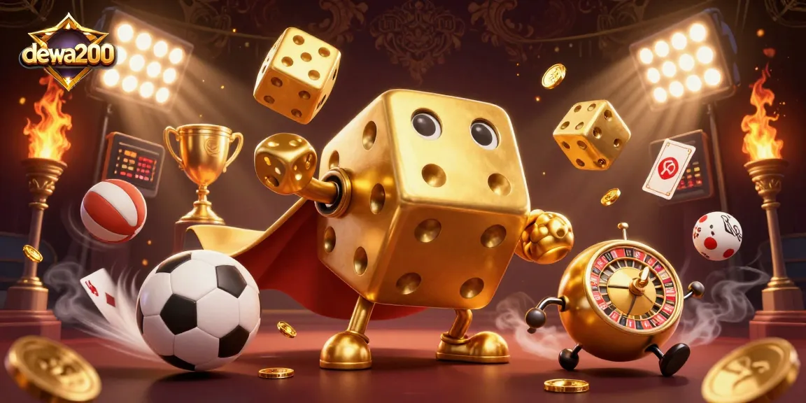 Menggenggam dadu emas, dewa200 di dunia perjudian modern dengan berbagai bola olahraga.