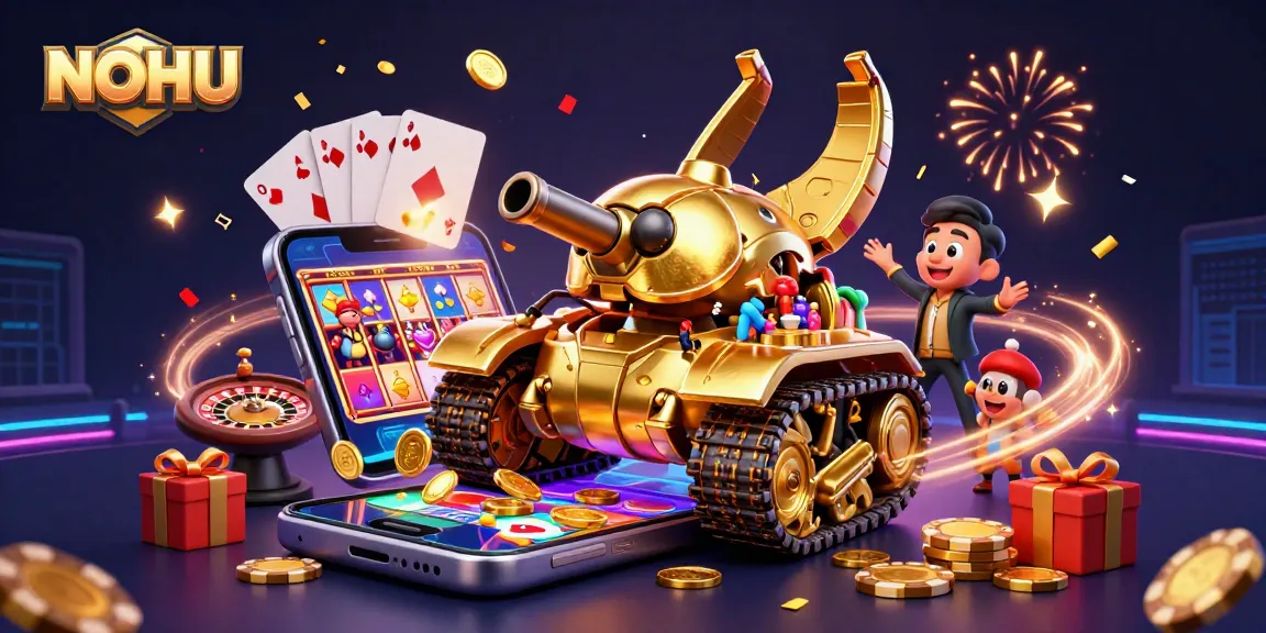 Engage with thrilling NOHU gaming by revealing a hidden casino within a golden tank