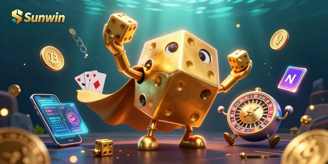 Experience thrilling gameplay with Sunwin's dynamic 3D casino action featuring vibrant digital elements.