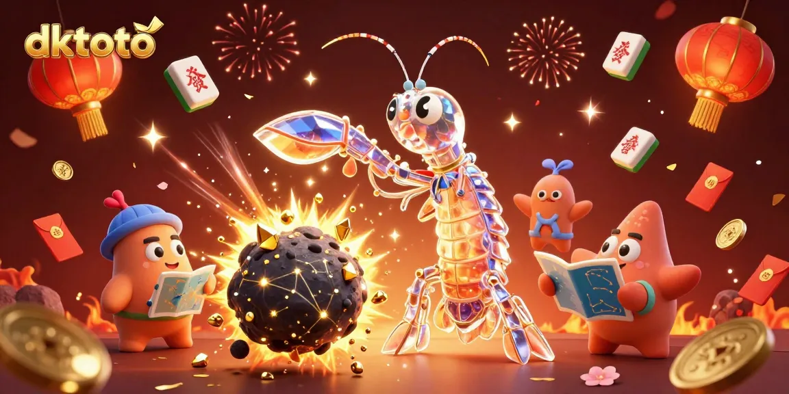 Experience thrilling gameplay at dktoto's online casino, featuring vibrant characters and dynamic casino elements.