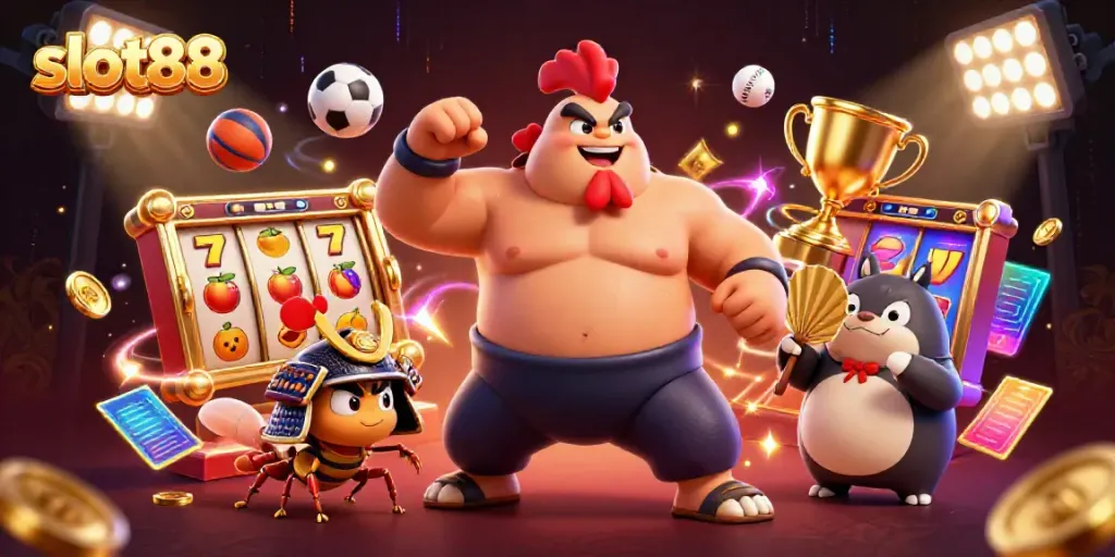 Slot88 menghadirkan permainan slot menarik dengan tampilan karakter yang memukau dan elemen kasino dinamis.