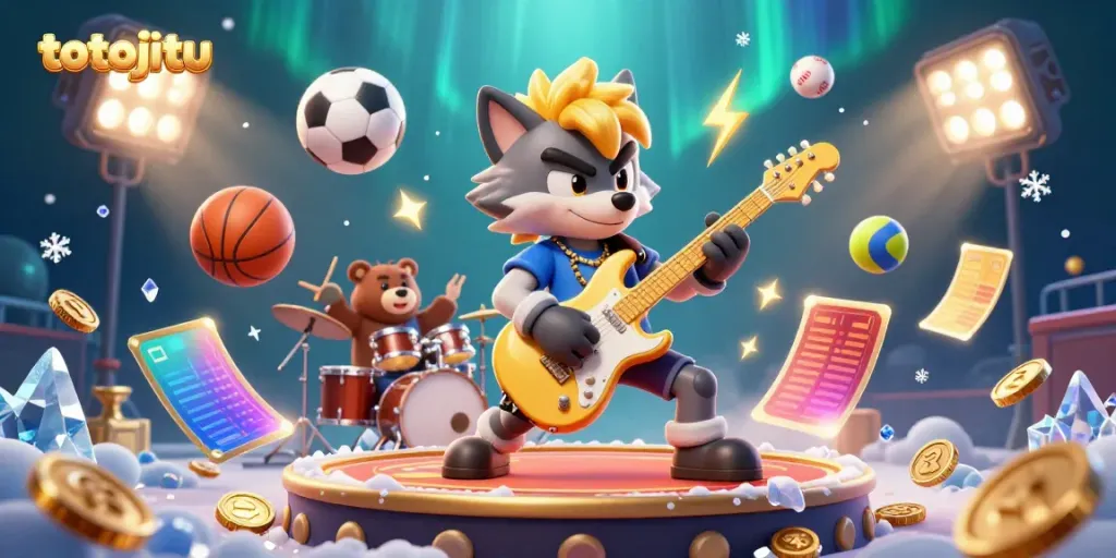Experience exciting gambling action with totojitu in a vibrant casino setting!