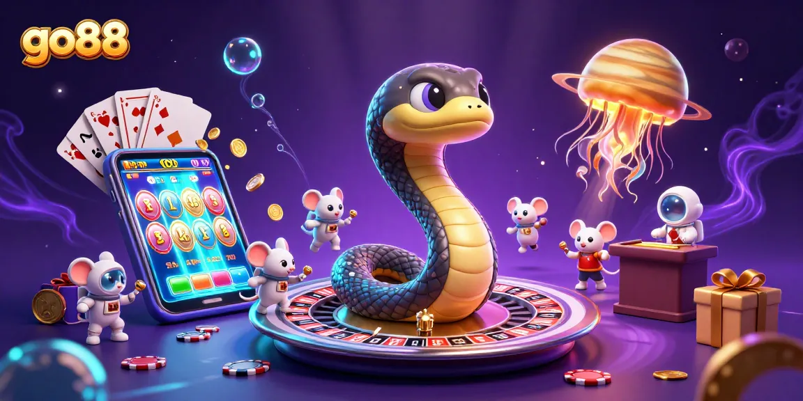 Engage in thrilling gameplay with go88 featuring various casino games and a dynamic cosmic theme.
