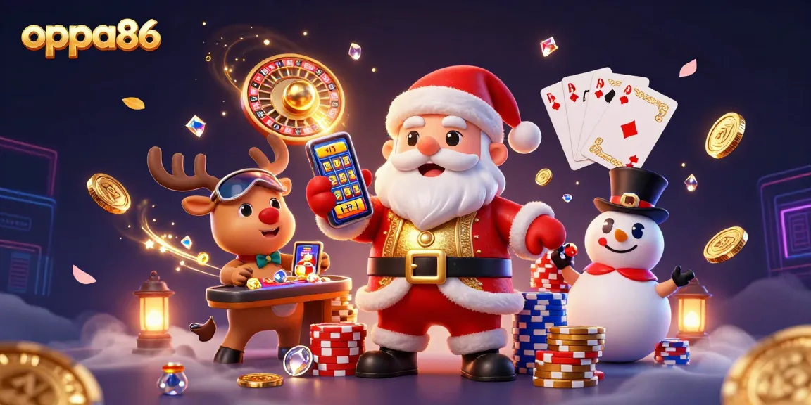 Experience exhilarating wins with oppa86 in a vibrant casino scene filled with jackpots and festive fun.