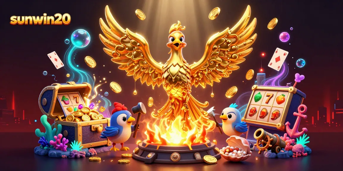 Experience the excitement of sunwin20 as the molten phoenix unleashes riches in an underwater casino