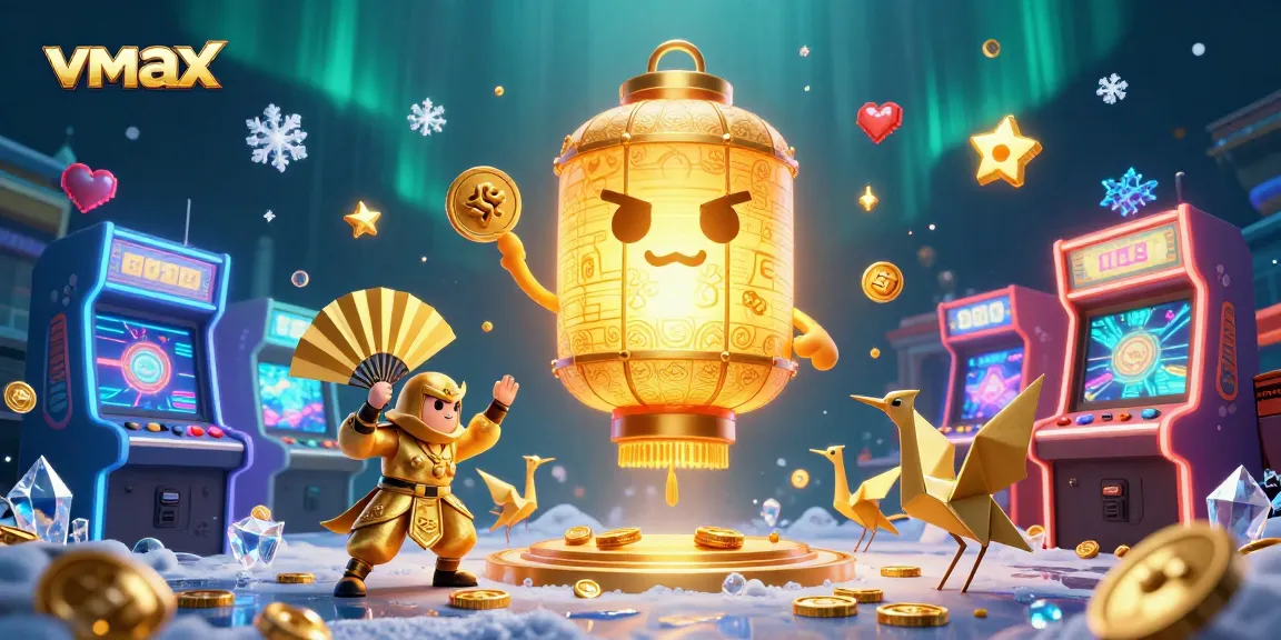 Experience thrilling gameplay at vmax with the vibrant night market casino illustration.