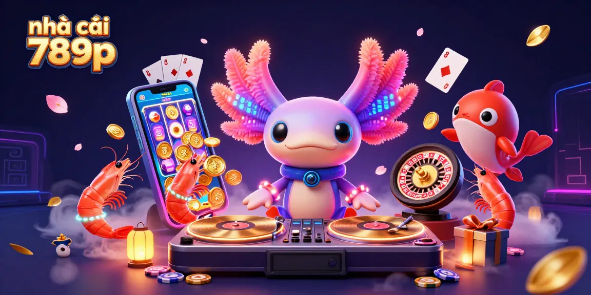 Engage with nhà cái 789p for thrilling slots and games, featuring animated underwater casino scene.