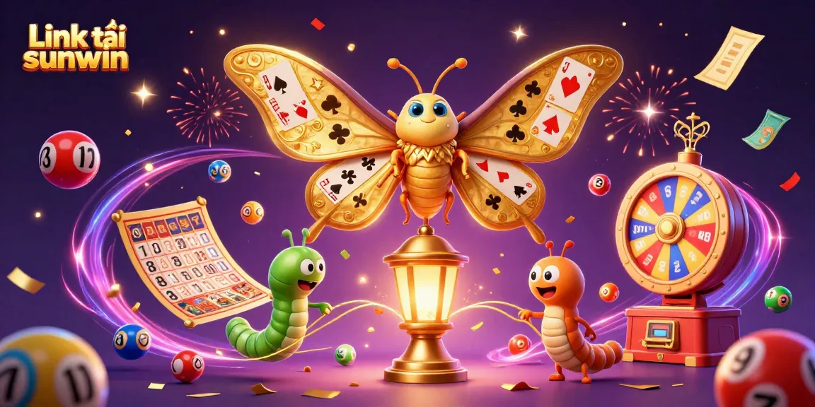 Engage with the thrilling Link tải sunwin experience through colorful lottery elements and vibrant casino scenes.