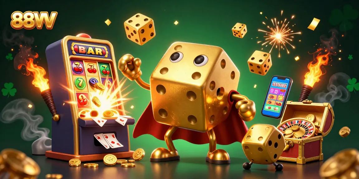 Engage in high-stakes action at 88VV with vibrant games and thrilling jackpots illuminating a dynamic gaming experience.