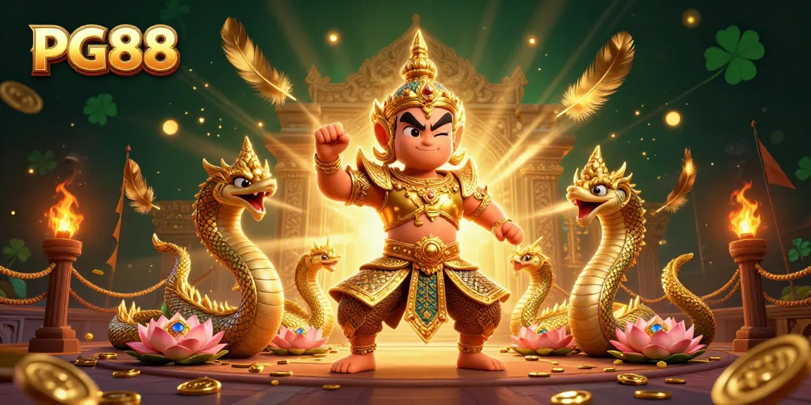 Experience the excitement of PG88 with a vibrant online casino scene featuring treasures and action.