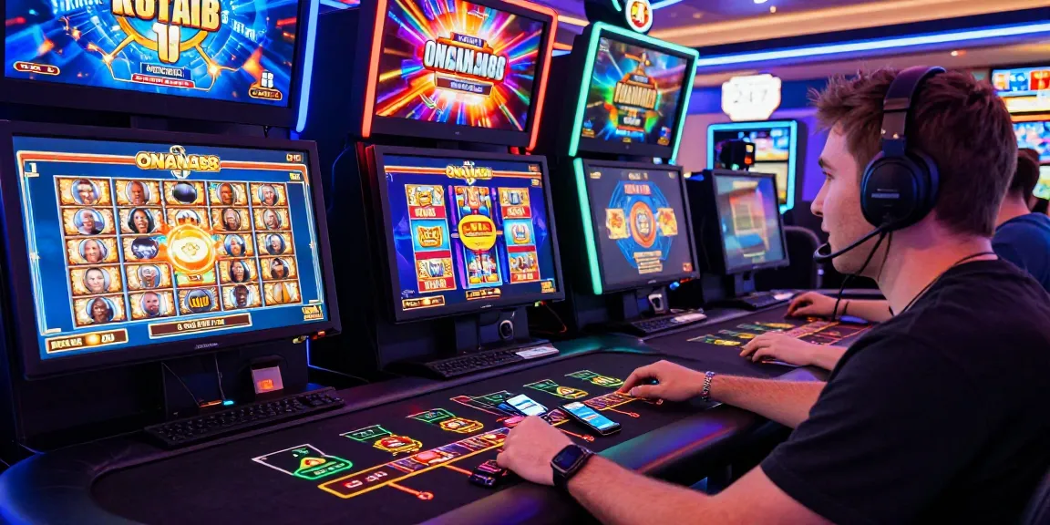 Exciting gaming moment at ONANA88 online casino, showcasing vibrant graphics and player engagement.