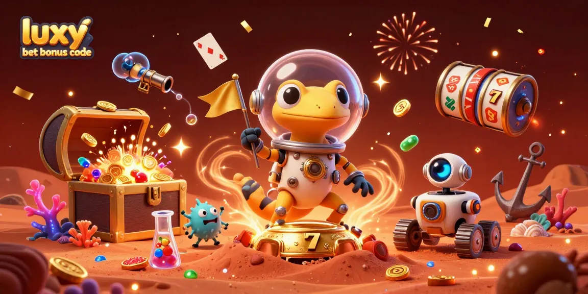 Spin to win with exciting luxy bet bonus code and vibrant casino elements from space!