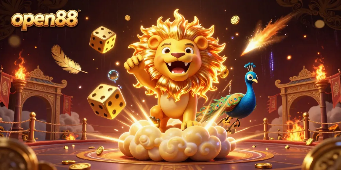Experience the excitement of open88 casino with a stunning illustration of vibrant characters and gaming elements.