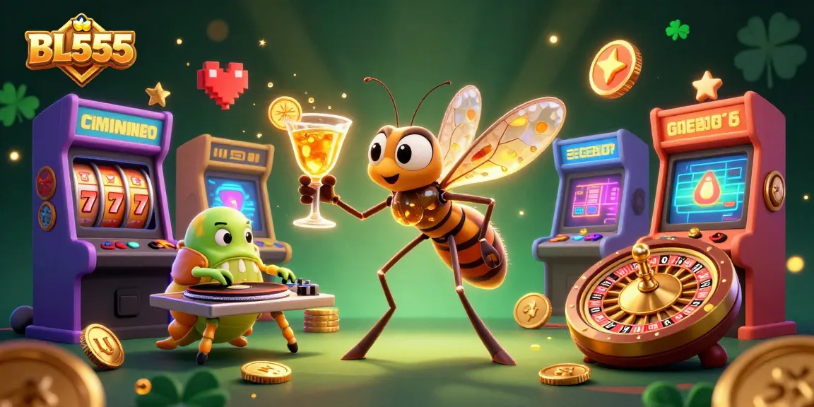 Experience thrilling gameplay at BL555 with unique characters and vibrant casino elements.